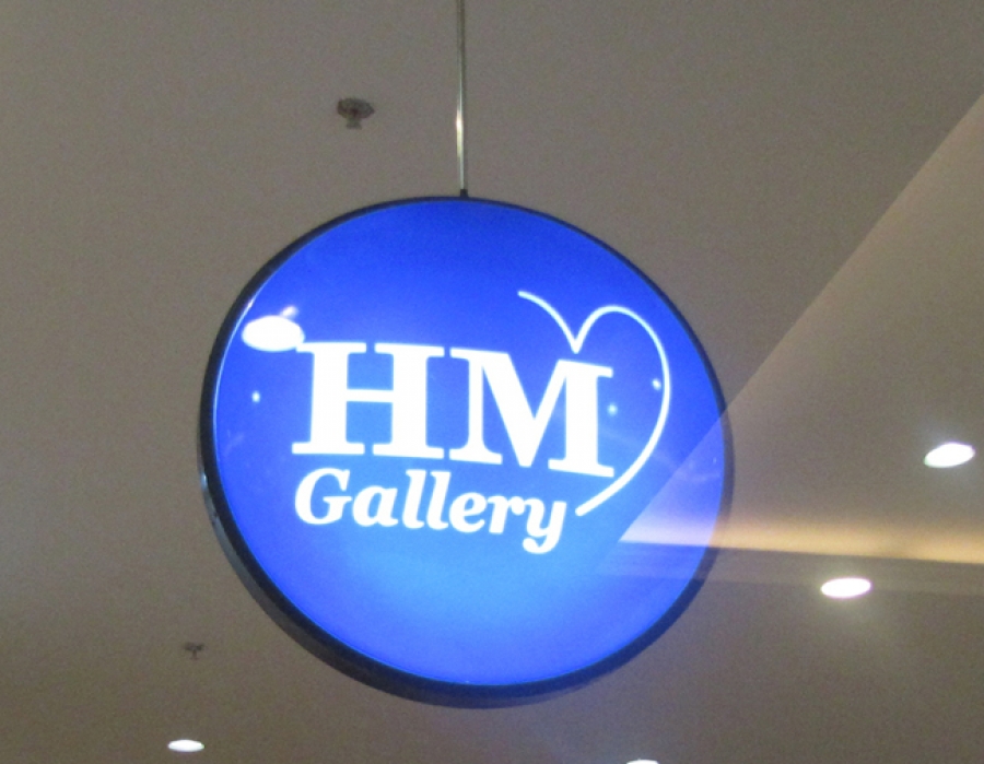 Logo hút nổi đèn led âm