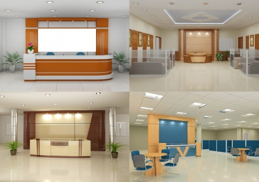 Thi công trang trí quầy lễ tân